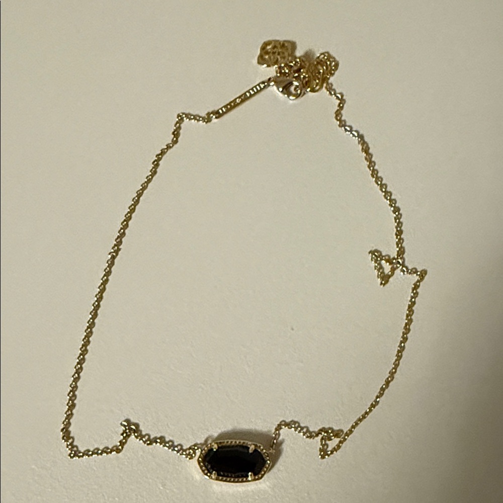 Kendra Scott Gold and Black Elsa Pendant Necklace